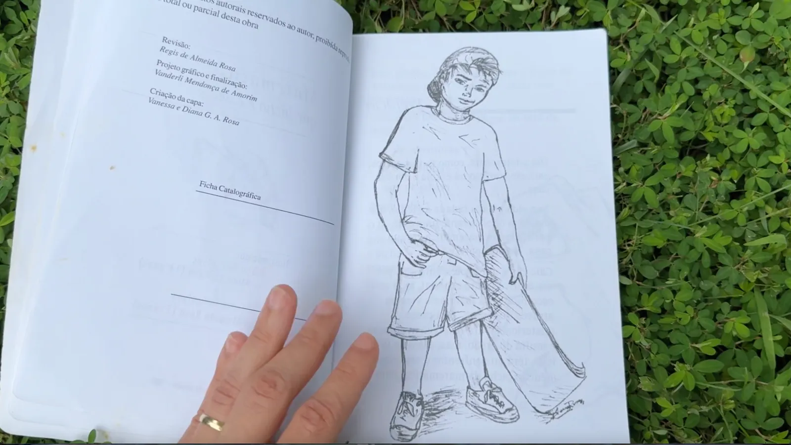 The original Caio Zip, illustration by Diana Rosa, 14 years old.
