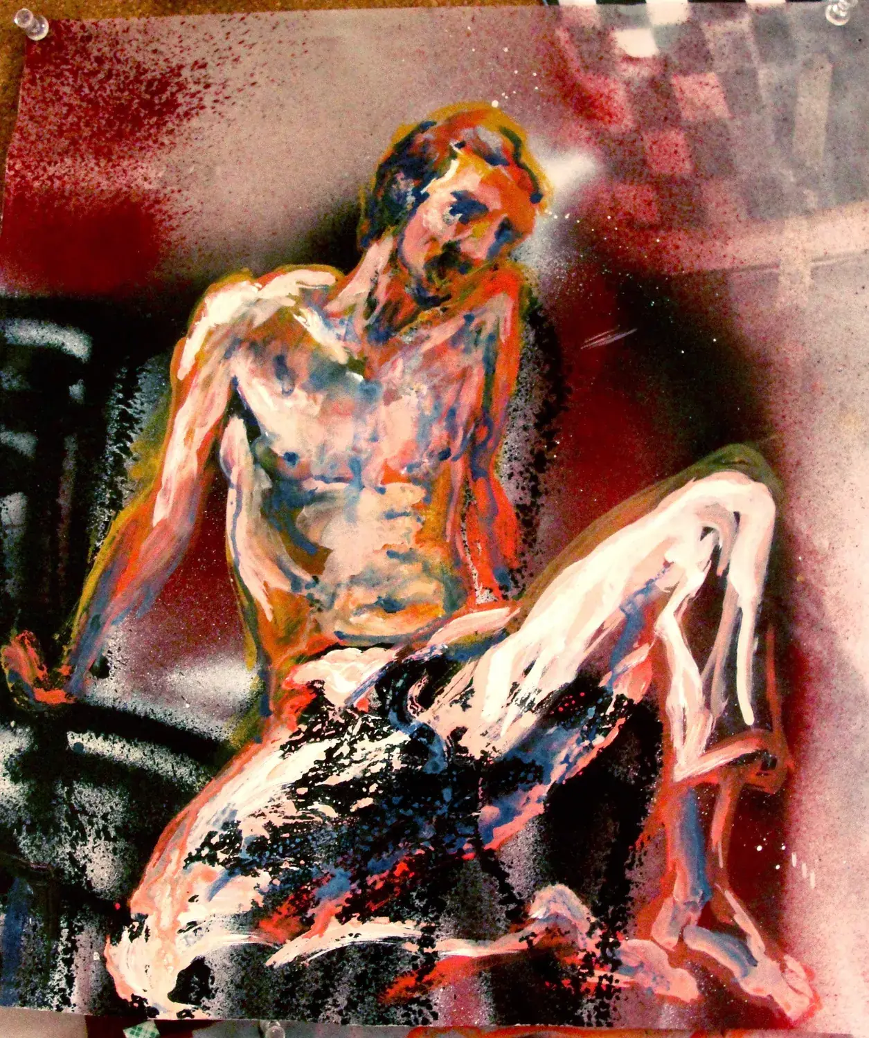 Life model, mixed media, 2012