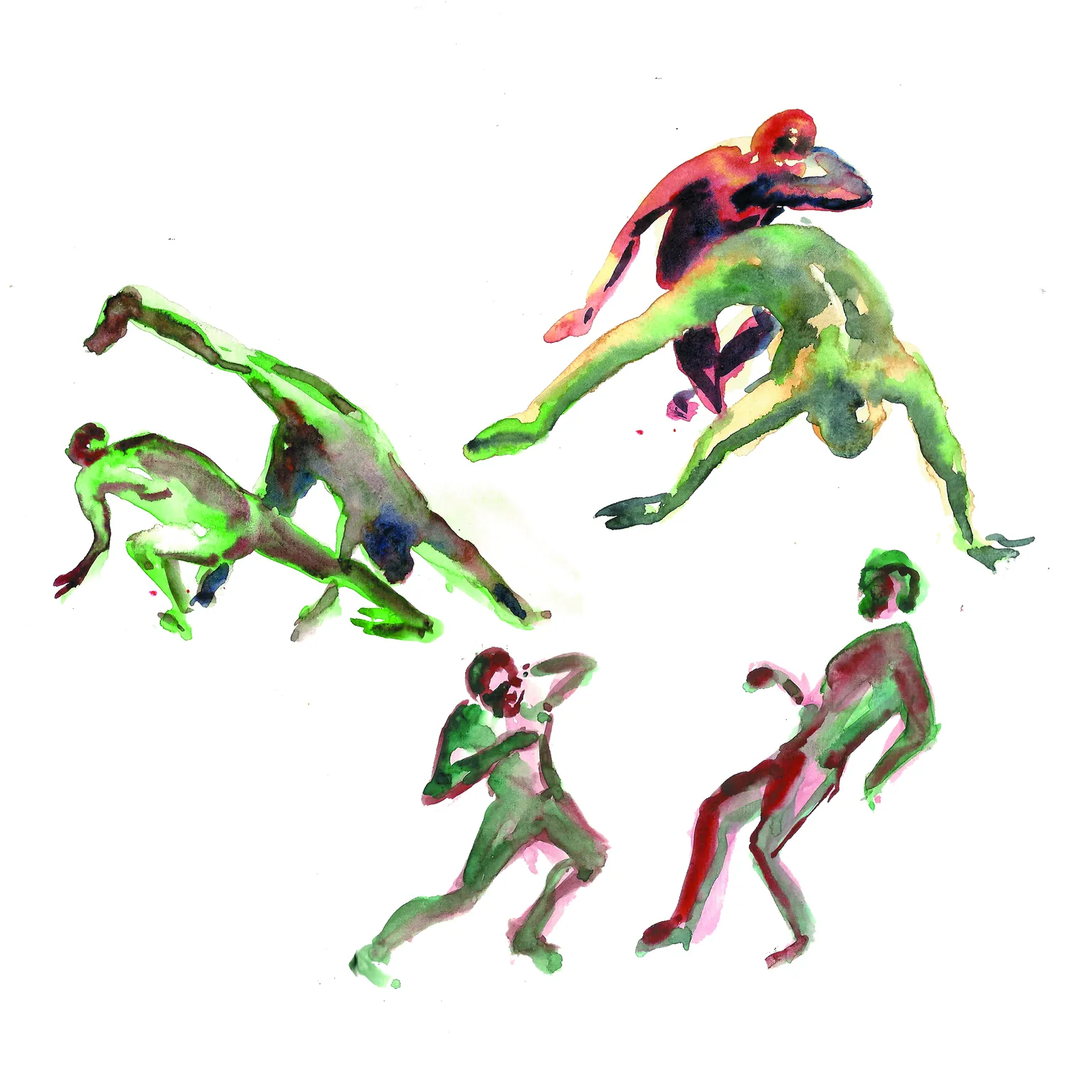 Capoeira, watercolour, 2013