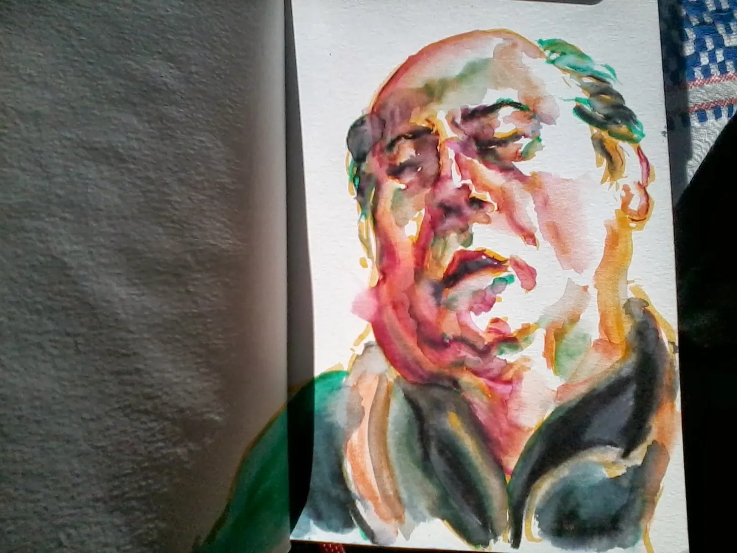 Portrait, watercolour, 2013