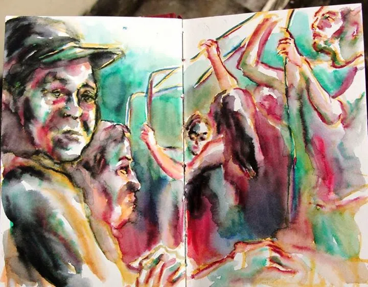 Watercolour sketchbook, 2013