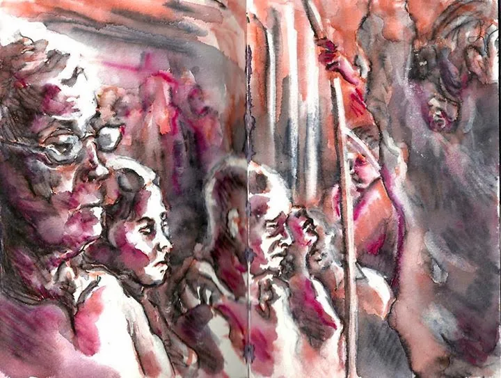 Watercolour sketchbook, 2013