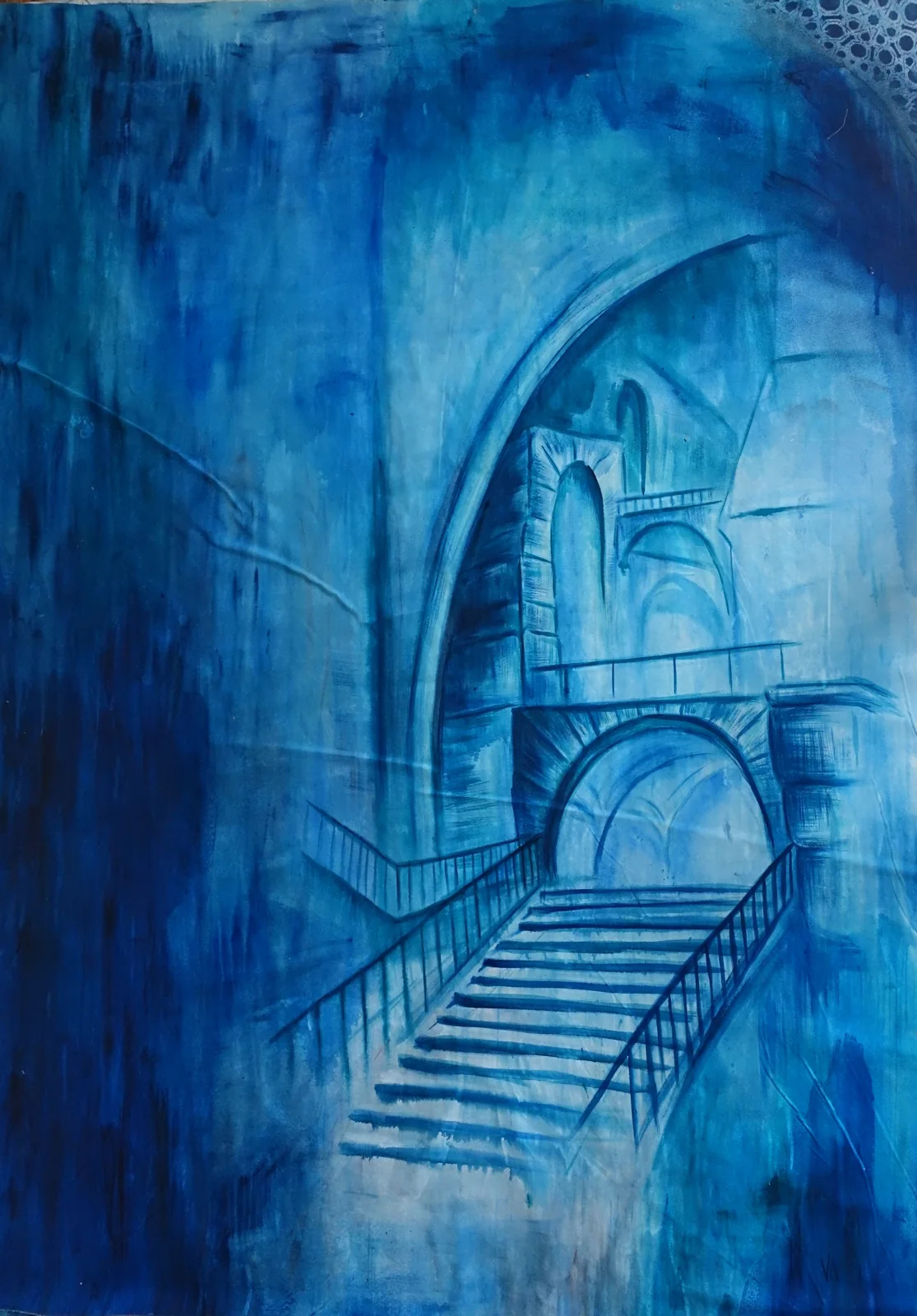 The stairway