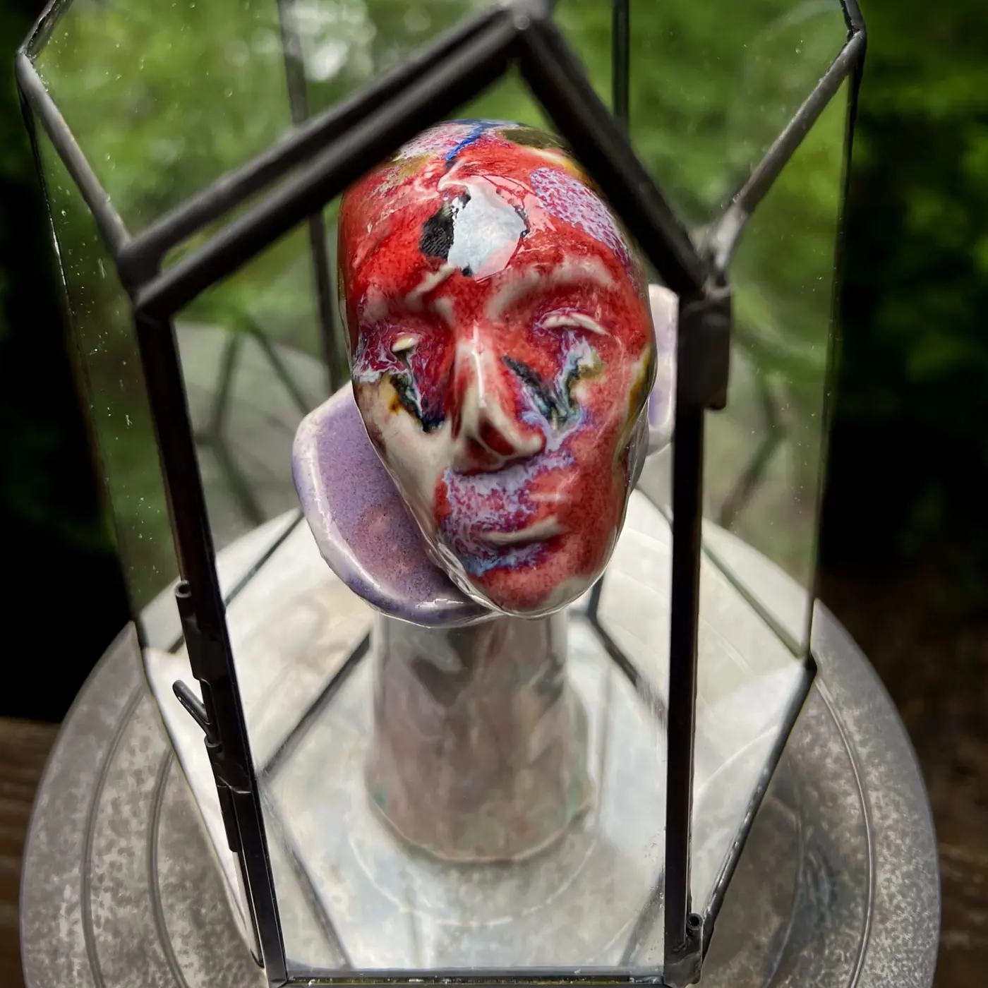 Under glass, outdoors