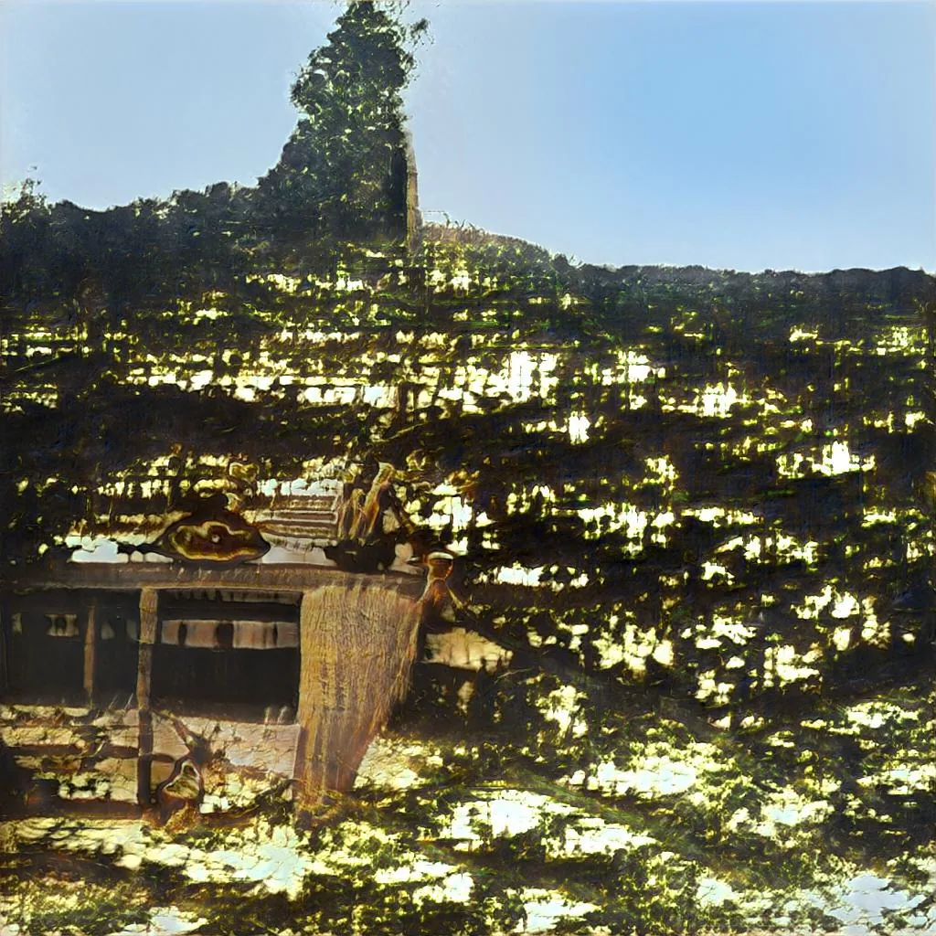 The hill, dissolving