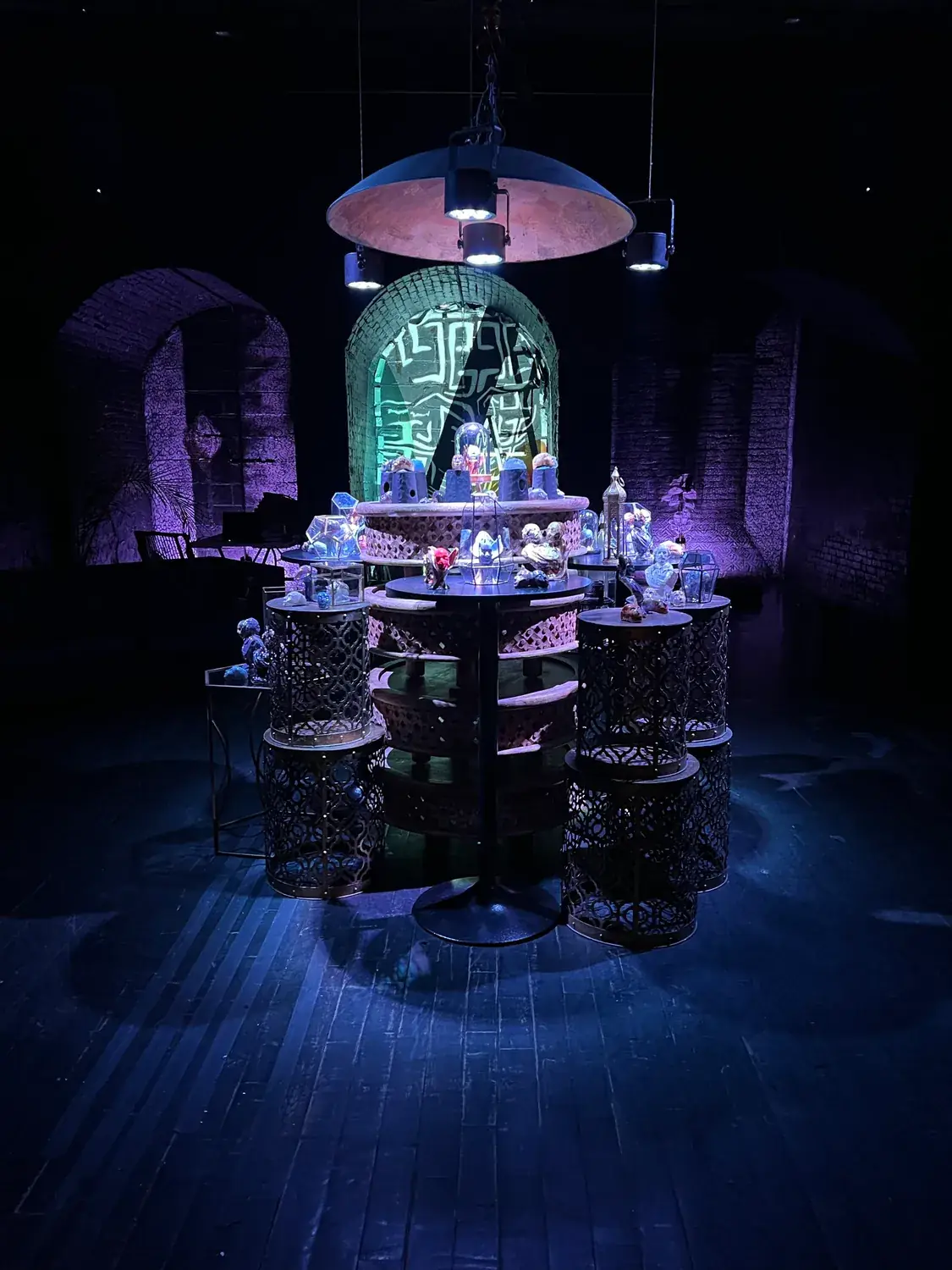 The room, gone blue