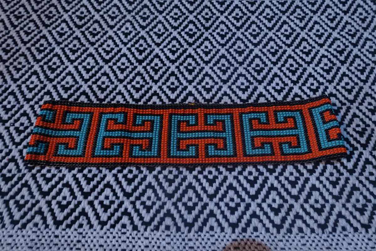 A Huni Kuin woven textile.