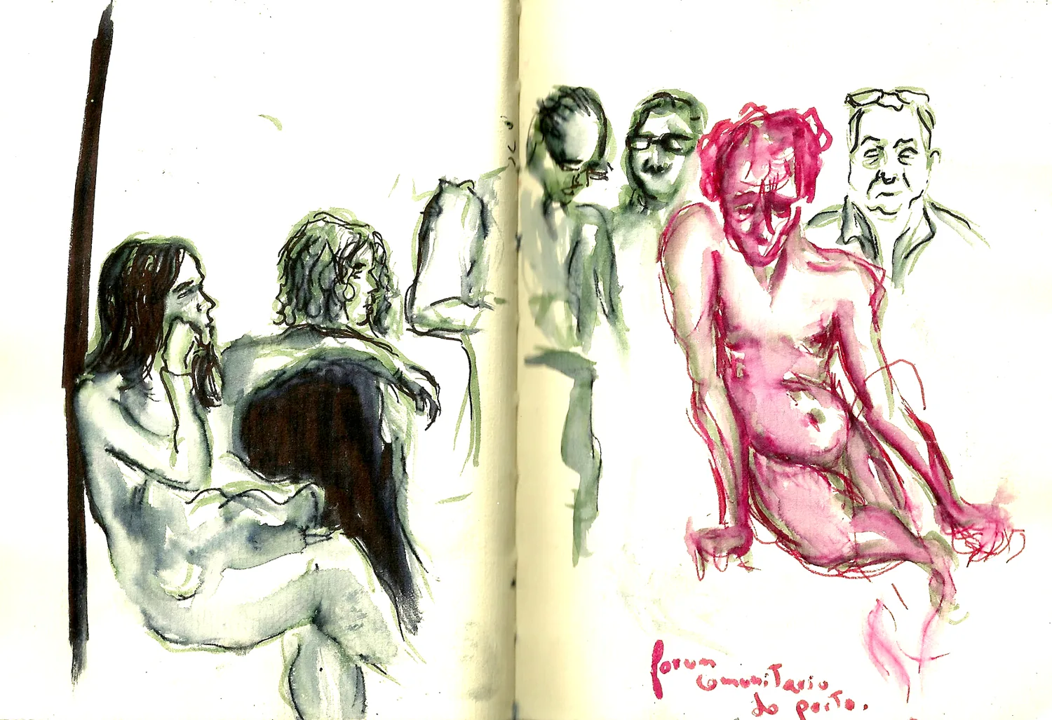 A drawing by Vanessa Rosa.