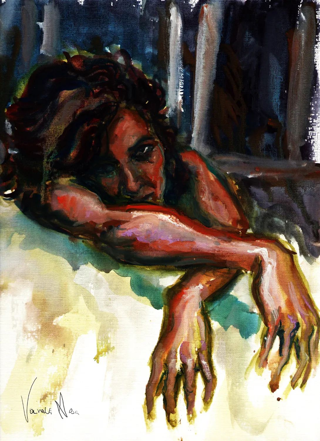 A drawing by Vanessa Rosa.