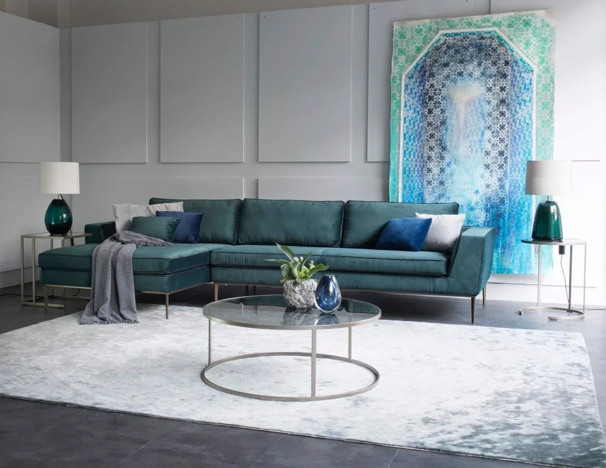 One of the canvases in an interior by Architonic, the Zurich architecture and design platform behind ArchDaily and Designboom, posted as one of their interior proposals in July 2017.