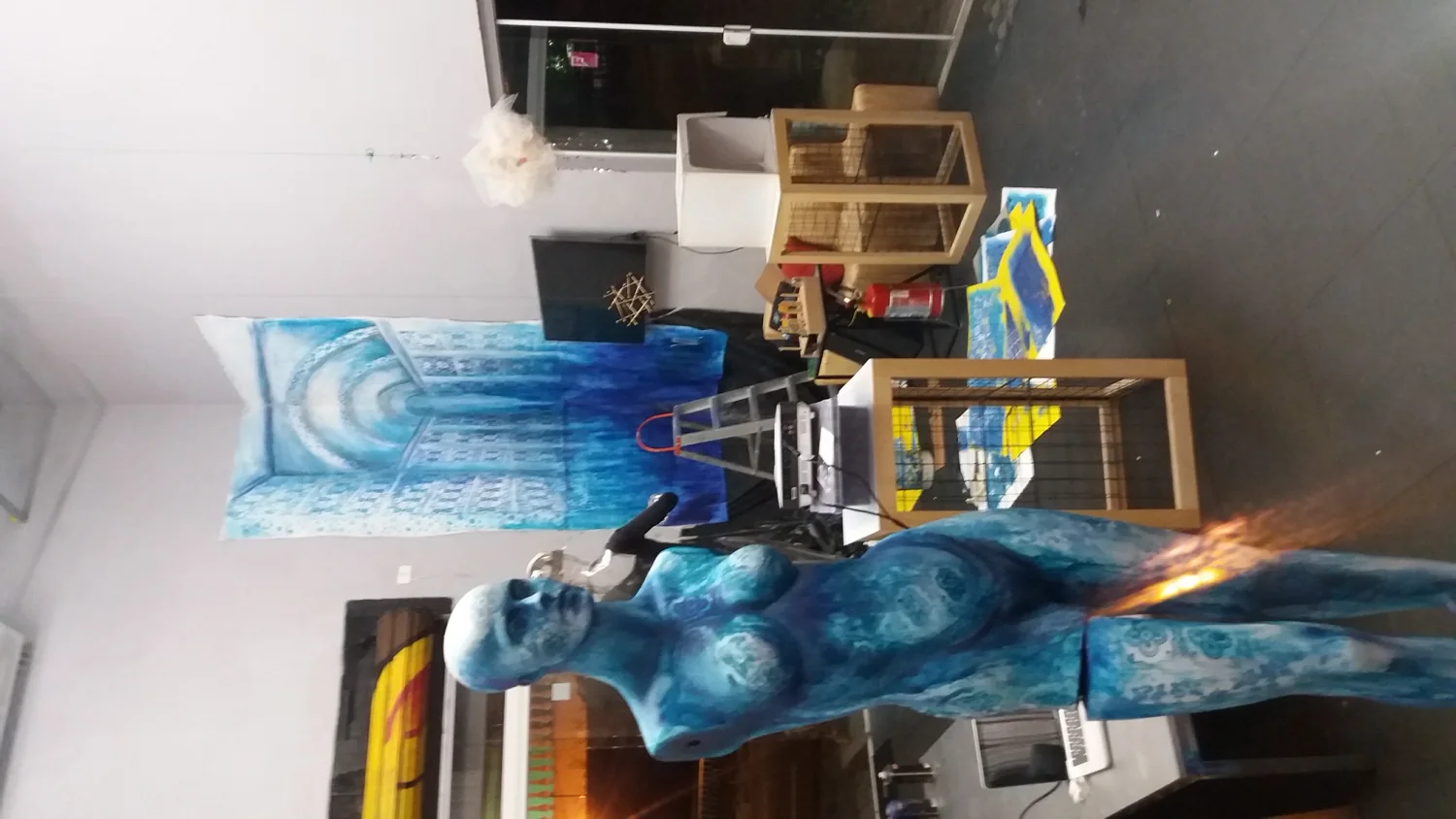 In the studio, 2017