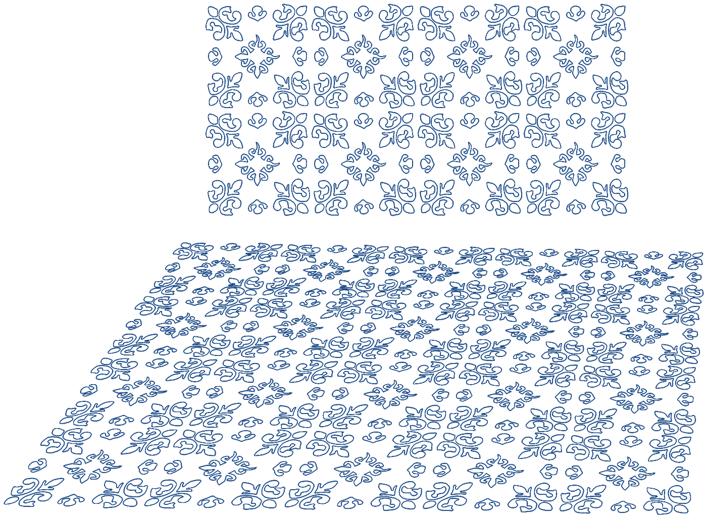 Portuguese and African patterns in one tile