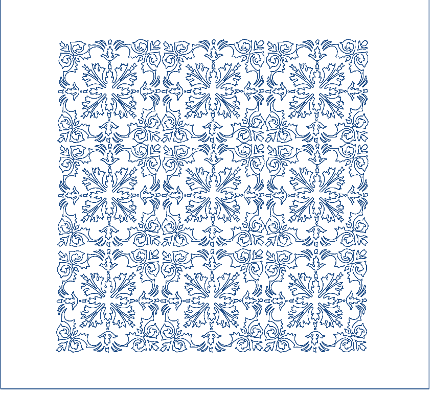 A Portuguese tile, as a cutting file