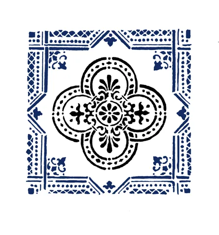 The same tile as a stencil file