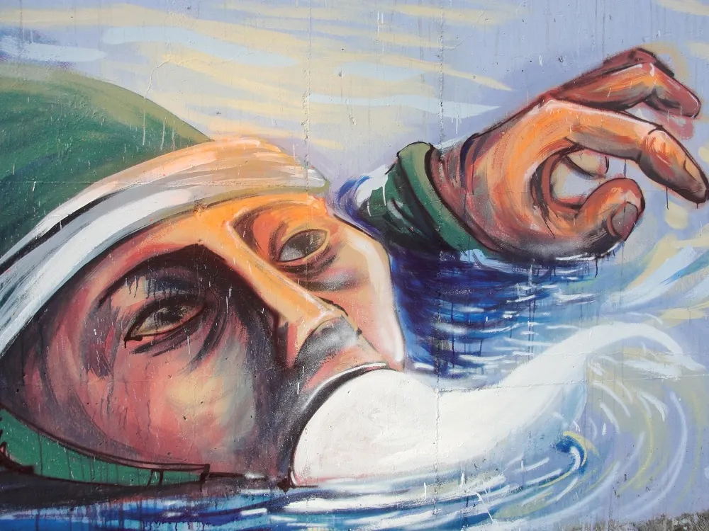 A face at the waterline, Chile.