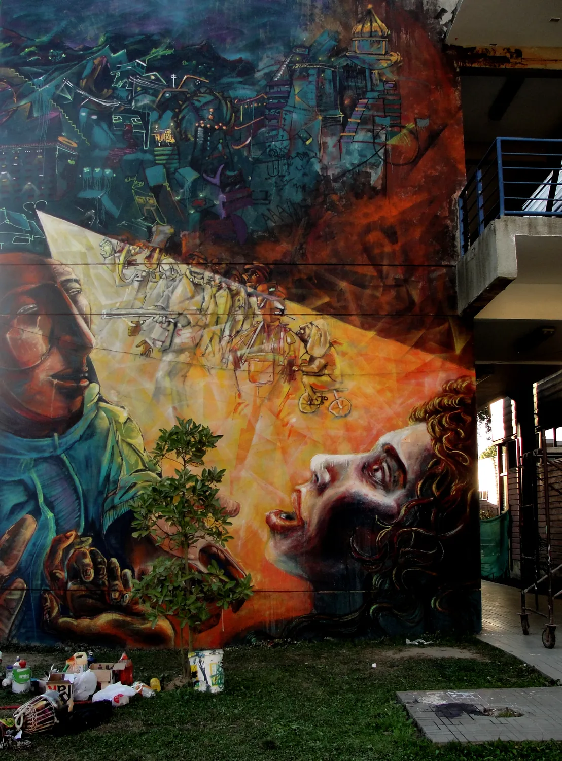 The whole wall