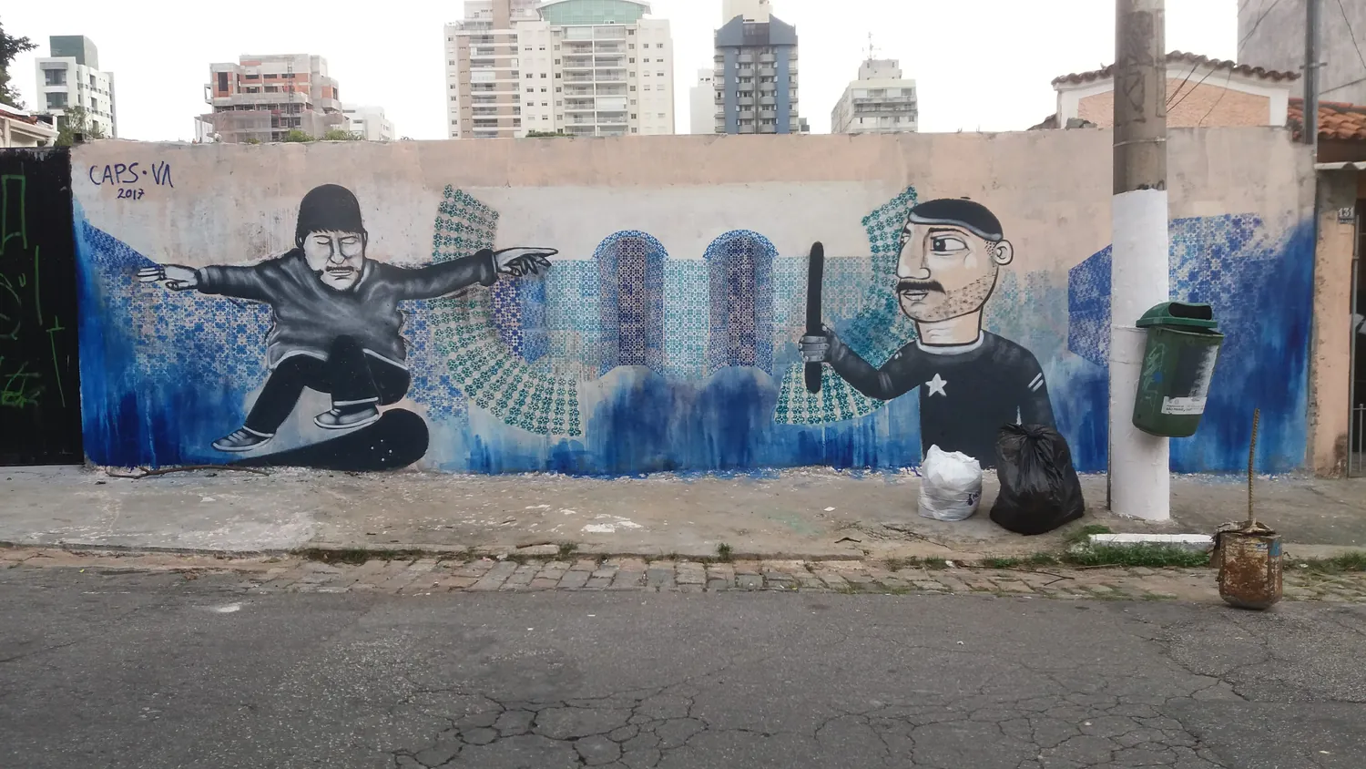 With Vinicius Caps, São Paulo, 2017