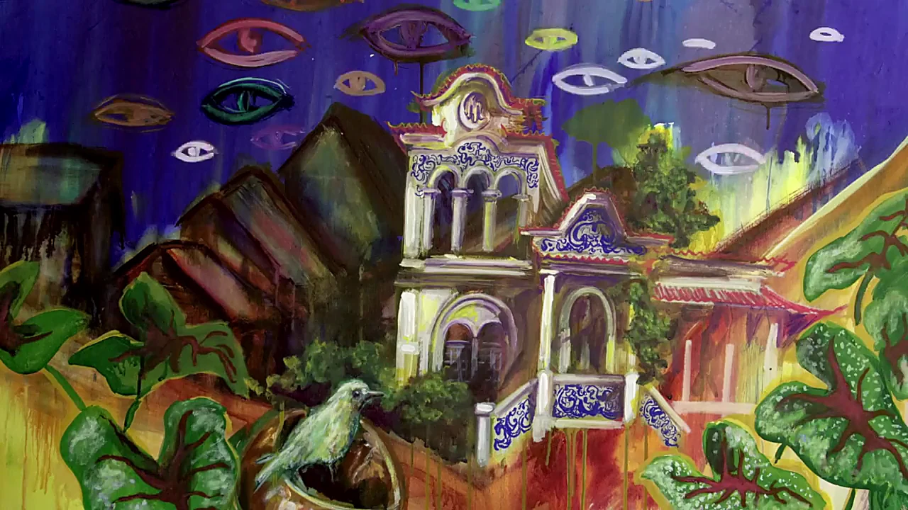 Teaser, 3:41. The house watched by the eyes in the sky.