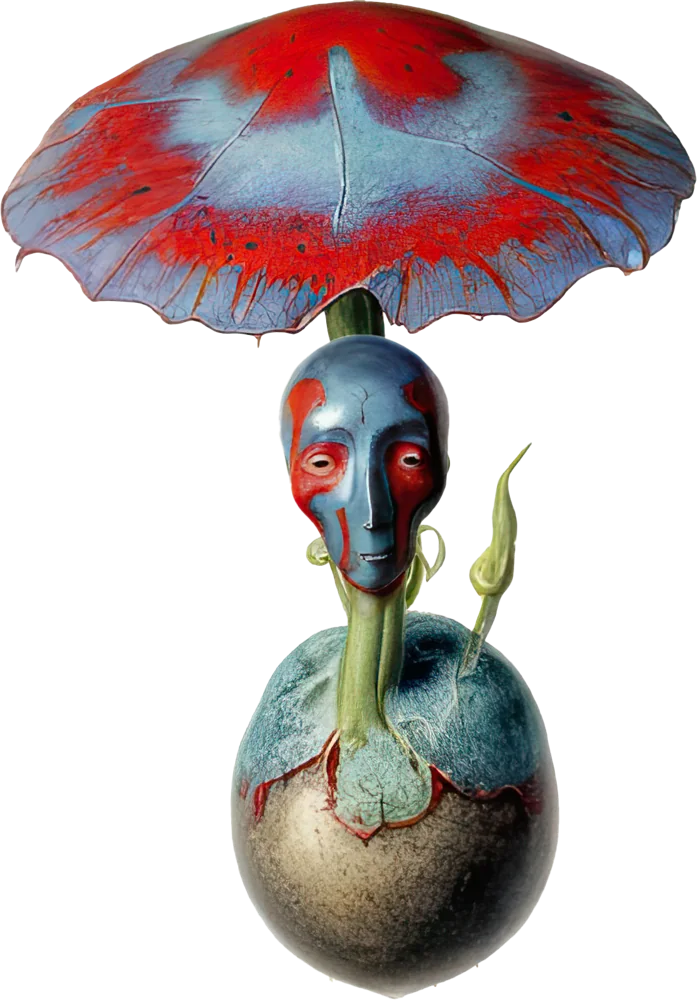 Kalama, one of the Little Martians, drawn for Verdelis’s Letter.