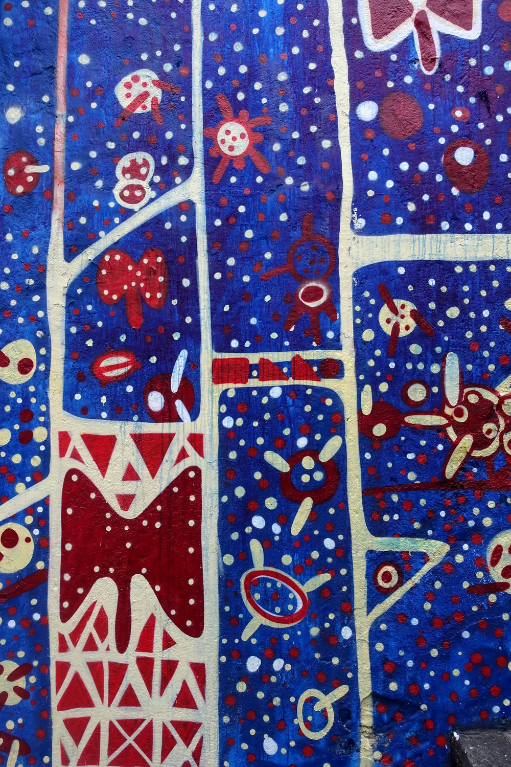 One of the painted panels